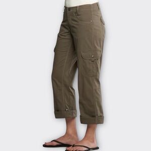 KUHL Splash Roll-Up Pants 10 Cargo Hiking Gorpcore Outdoor Breen Brown Green